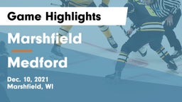 Marshfield  vs Medford  Game Highlights - Dec. 10, 2021