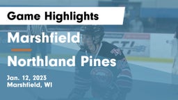 Marshfield  vs Northland Pines  Game Highlights - Jan. 12, 2023