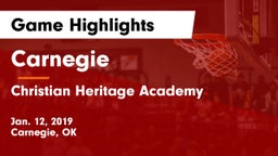 Carnegie  vs Christian Heritage Academy Game Highlights - Jan. 12, 2019