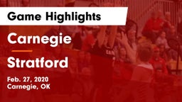 Carnegie  vs Stratford  Game Highlights - Feb. 27, 2020