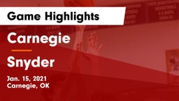 Carnegie  vs Snyder  Game Highlights - Jan. 15, 2021