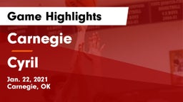 Carnegie  vs Cyril  Game Highlights - Jan. 22, 2021
