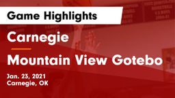 Carnegie  vs Mountain View Gotebo Game Highlights - Jan. 23, 2021