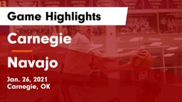 Carnegie  vs Navajo Game Highlights - Jan. 26, 2021