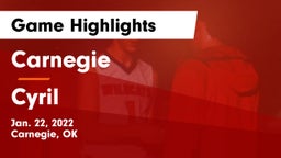 Carnegie  vs Cyril  Game Highlights - Jan. 22, 2022