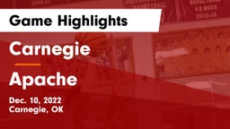 Carnegie  vs Apache  Game Highlights - Dec. 10, 2022