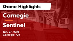 Carnegie  vs Sentinel  Game Highlights - Jan. 27, 2023
