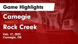 Carnegie  vs Rock Creek Game Highlights - Feb. 17, 2023