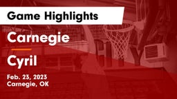Carnegie  vs Cyril Game Highlights - Feb. 23, 2023