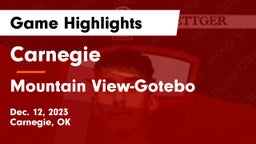 Carnegie  vs Mountain View-Gotebo  Game Highlights - Dec. 12, 2023