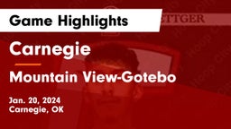 Carnegie  vs Mountain View-Gotebo  Game Highlights - Jan. 20, 2024