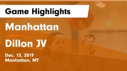 Manhattan  vs Dillon JV Game Highlights - Dec. 13, 2019