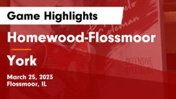 Homewood-Flossmoor  vs York  Game Highlights - March 25, 2023