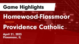 Homewood-Flossmoor  vs Providence Catholic  Game Highlights - April 21, 2023