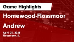 Homewood-Flossmoor  vs Andrew  Game Highlights - April 25, 2023