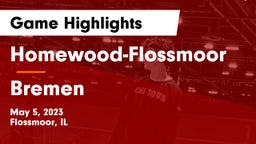 Homewood-Flossmoor  vs Bremen  Game Highlights - May 5, 2023