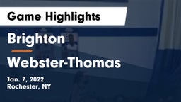 Brighton  vs Webster-Thomas  Game Highlights - Jan. 7, 2022