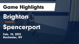 Brighton  vs Spencerport  Game Highlights - Feb. 10, 2023