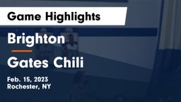 Brighton  vs Gates Chili  Game Highlights - Feb. 15, 2023