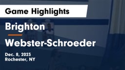 Brighton  vs Webster-Schroeder  Game Highlights - Dec. 8, 2023