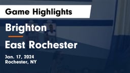 Brighton  vs East Rochester Game Highlights - Jan. 17, 2024