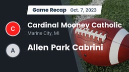 Recap: Cardinal Mooney Catholic  vs. Allen Park Cabrini 2023