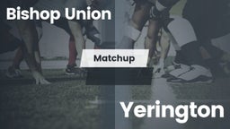 Matchup: Bishop Union vs. Yerington 2016