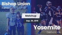 Matchup: Bishop Union vs. Yosemite  2016