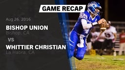 Recap: Bishop Union  vs. Whittier Christian  2016