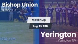 Matchup: Bishop Union vs. Yerington  2017