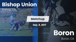 Matchup: Bishop Union vs. Boron  2017