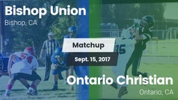 Matchup: Bishop Union vs. Ontario Christian  2017