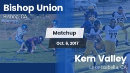 Matchup: Bishop Union vs. Kern Valley  2017
