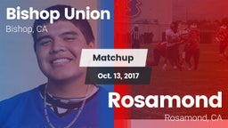 Matchup: Bishop Union vs. Rosamond  2017