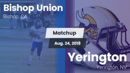 Matchup: Bishop Union vs. Yerington  2018