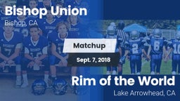 Matchup: Bishop Union vs. Rim of the World  2018