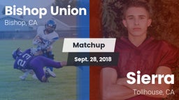 Matchup: Bishop Union vs. Sierra  2018