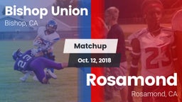 Matchup: Bishop Union vs. Rosamond  2018