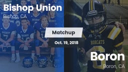 Matchup: Bishop Union vs. Boron  2018