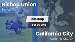 Matchup: Bishop Union vs. California City  2018