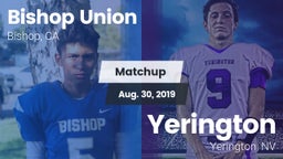 Matchup: Bishop Union vs. Yerington  2019