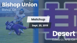 Matchup: Bishop Union vs. Desert  2019