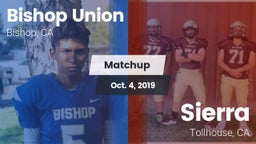 Matchup: Bishop Union vs. Sierra  2019