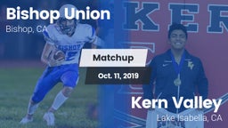 Matchup: Bishop Union vs. Kern Valley  2019