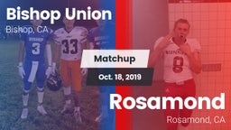 Matchup: Bishop Union vs. Rosamond  2019