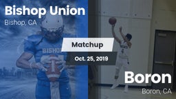 Matchup: Bishop Union vs. Boron  2019