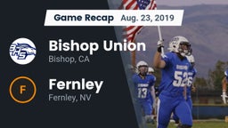 Recap: Bishop Union  vs. Fernley  2019