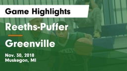 Reeths-Puffer  vs Greenville Game Highlights - Nov. 30, 2018
