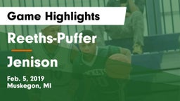 Reeths-Puffer  vs Jenison   Game Highlights - Feb. 5, 2019