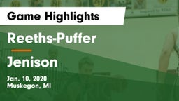 Reeths-Puffer  vs Jenison   Game Highlights - Jan. 10, 2020